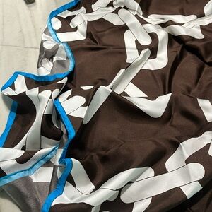 This beautiful, large silk scarf has never been worn. Calypso  made in Italy.